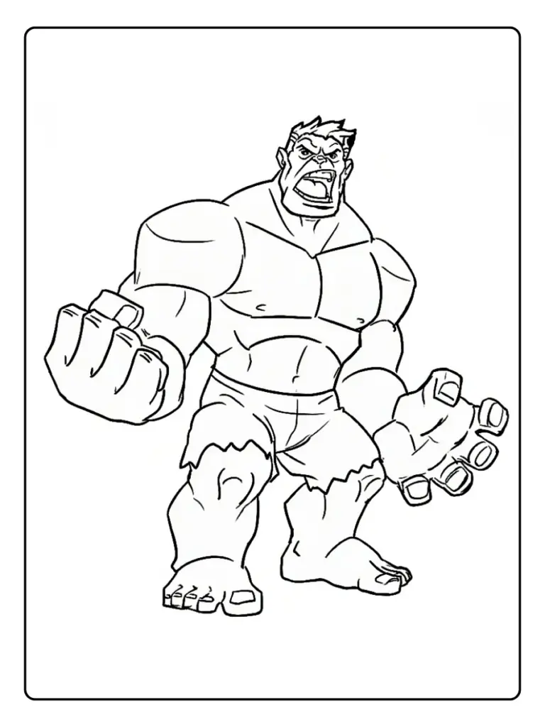Disegni Di Hulk Da Colorare 9