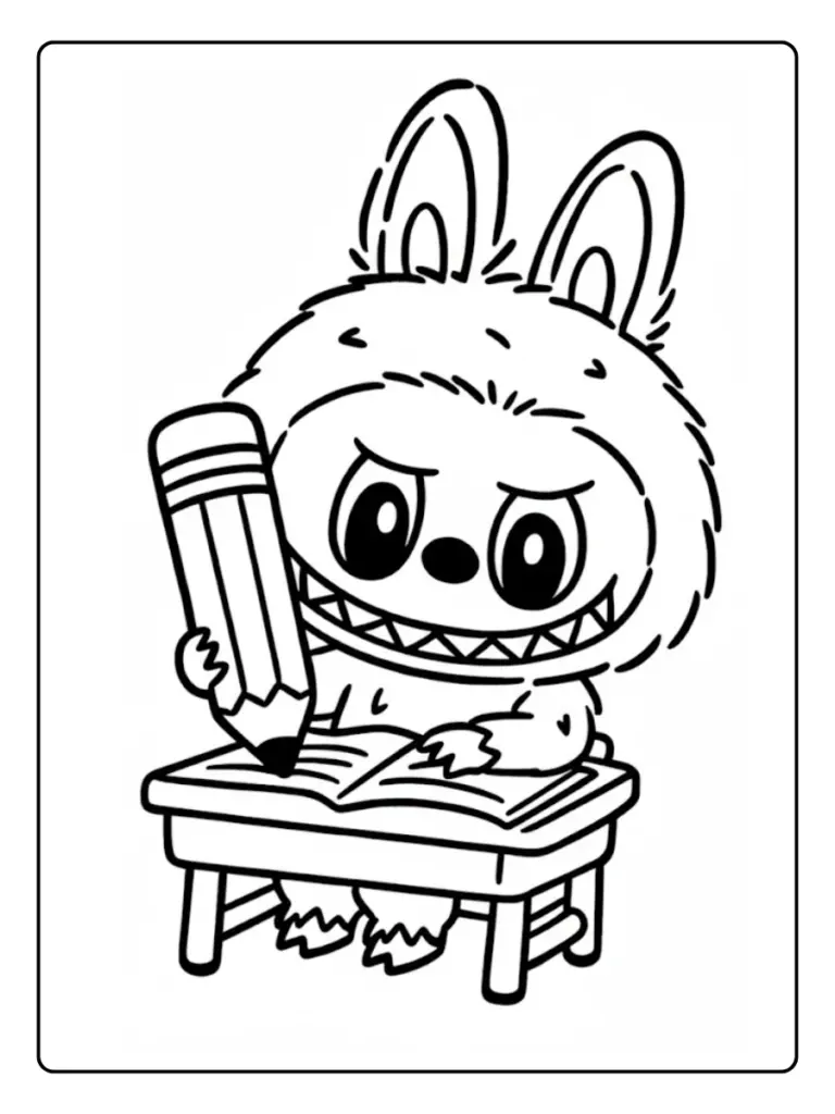 Disegni di Labubu da Colorare (1)