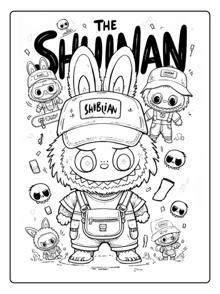 Disegni di Labubu da Colorare (2)