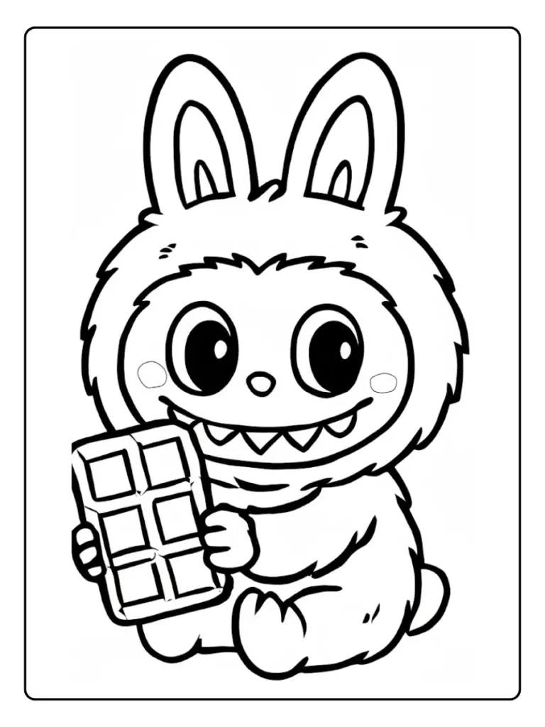 Disegni di Labubu da Colorare (3)