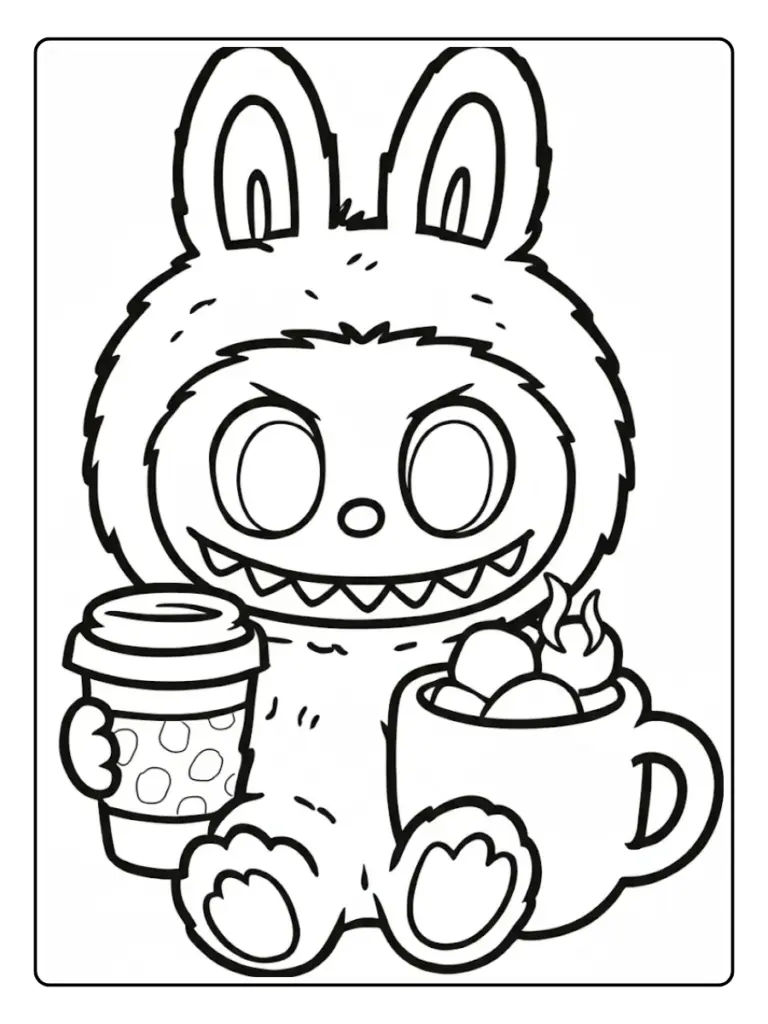 Disegni di Labubu da Colorare (5)
