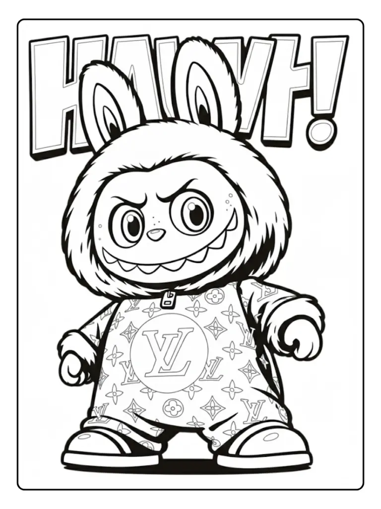 Disegni di Labubu da Colorare (8)