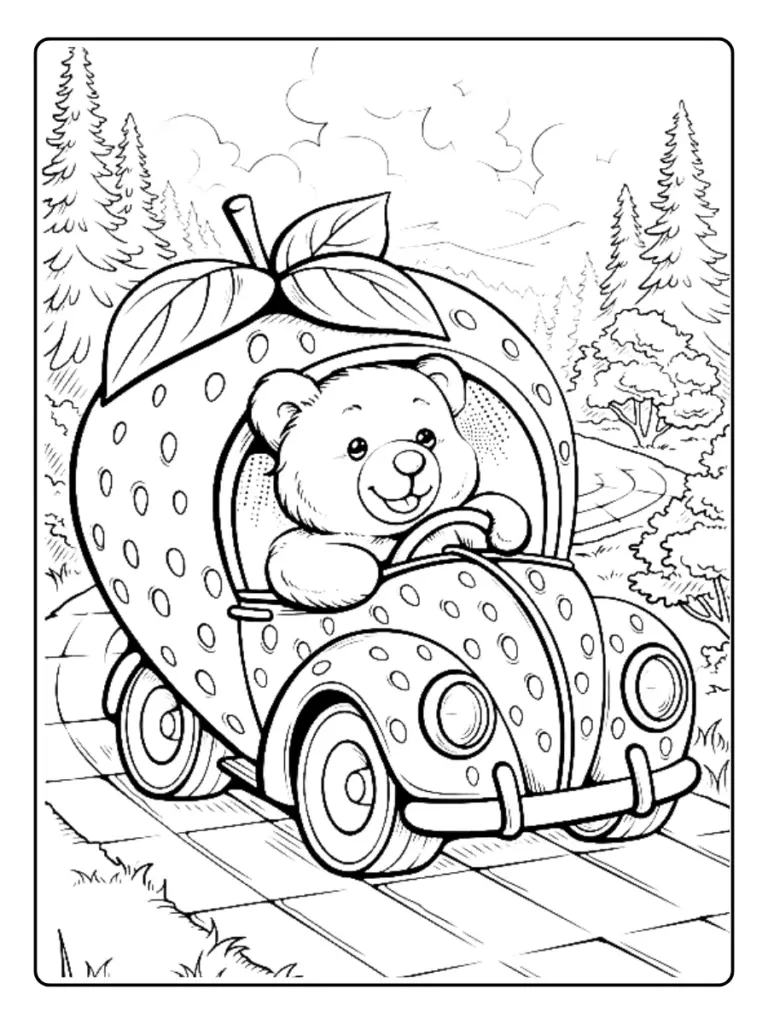 Disegni di Macchine da Colorare (10)