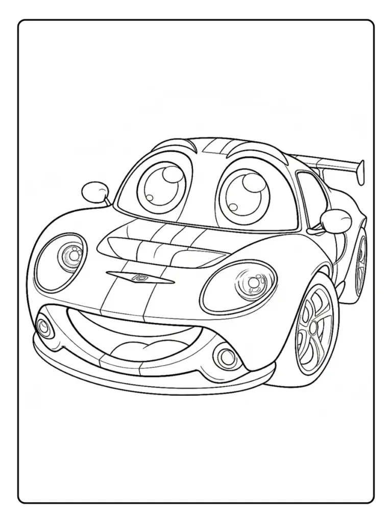 Disegni di Macchine da Colorare (3)