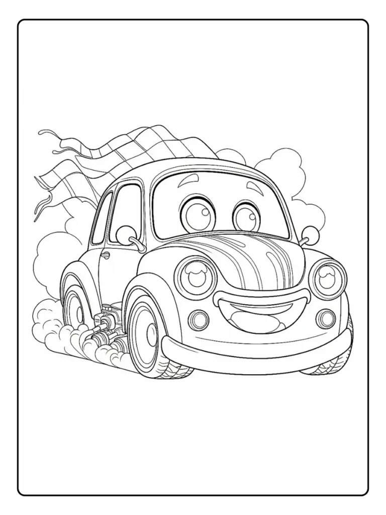 Disegni di Macchine da Colorare (6)