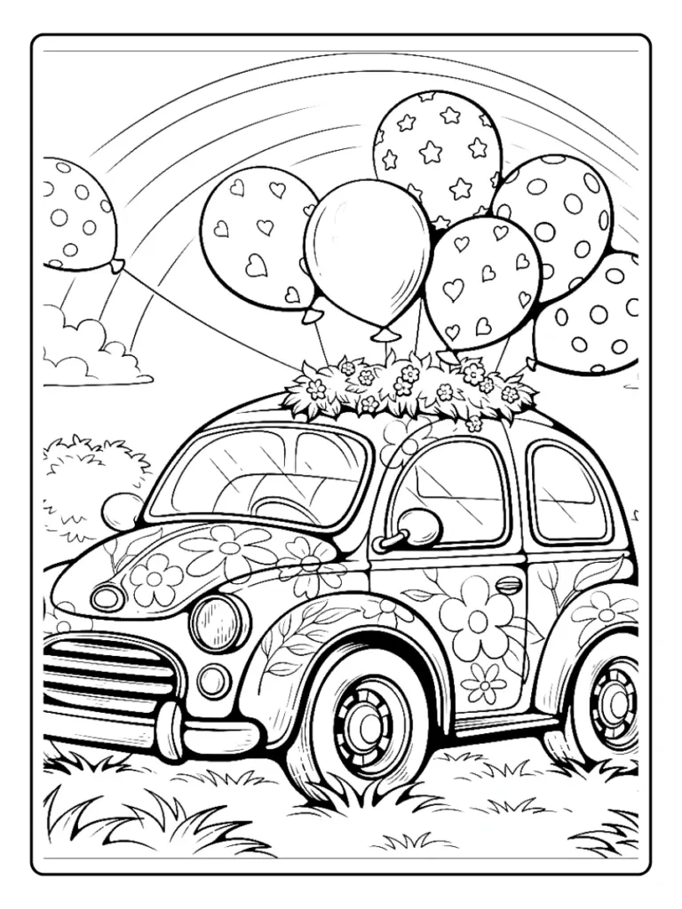 Disegni di Macchine da Colorare (7)