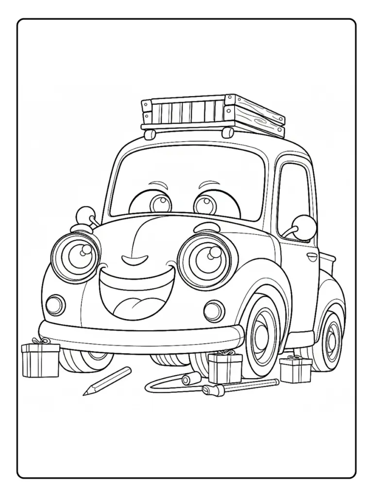 50+ Disegni di Macchine da Colorare (Gratis e Stampabili)