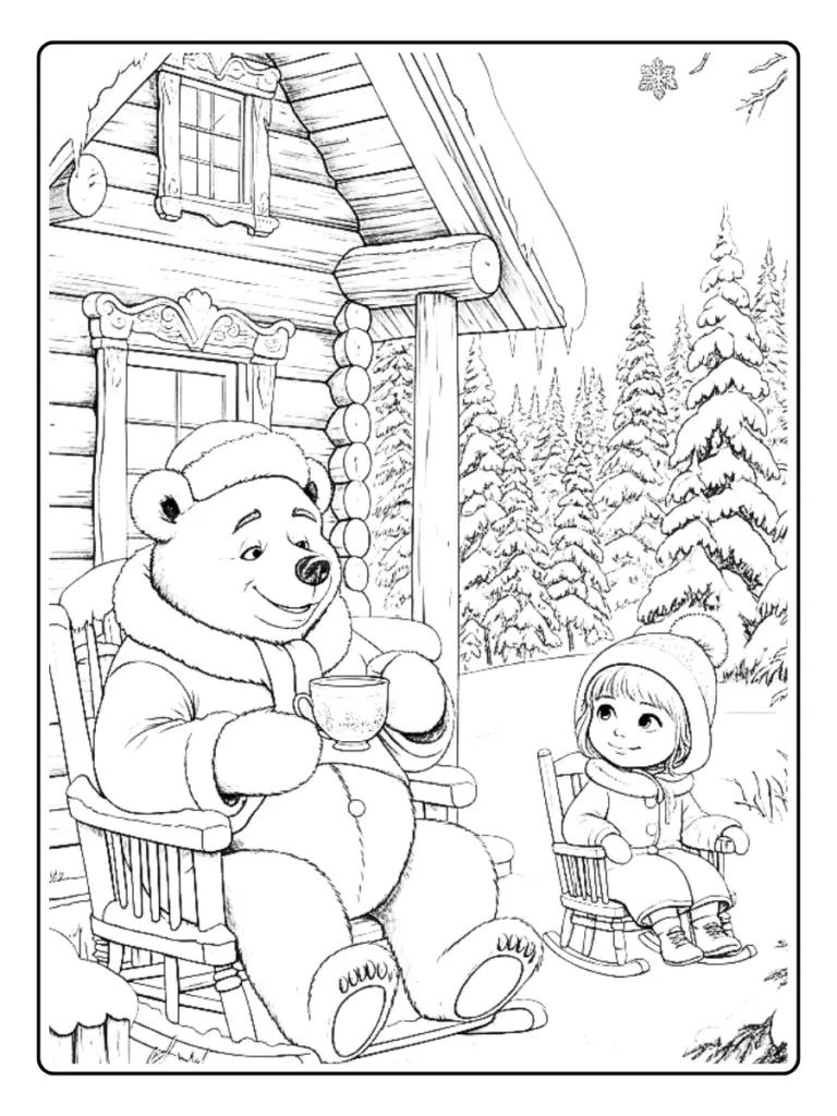 Disegni di Masha e Orso da Colorare (9)