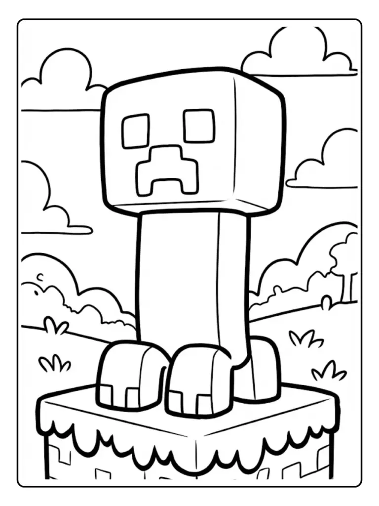 Disegni di Minecraft da Colorare (1)