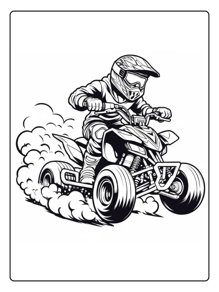 Disegni di Moto da Colorare (11)