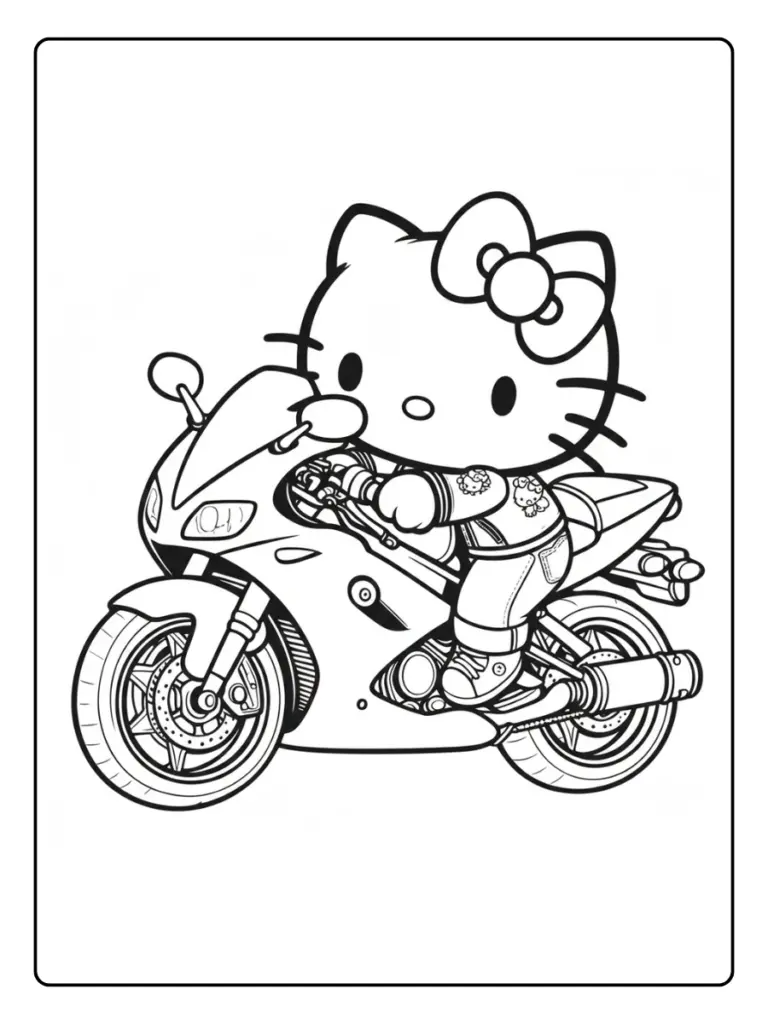 Disegni di Moto da Colorare (14)