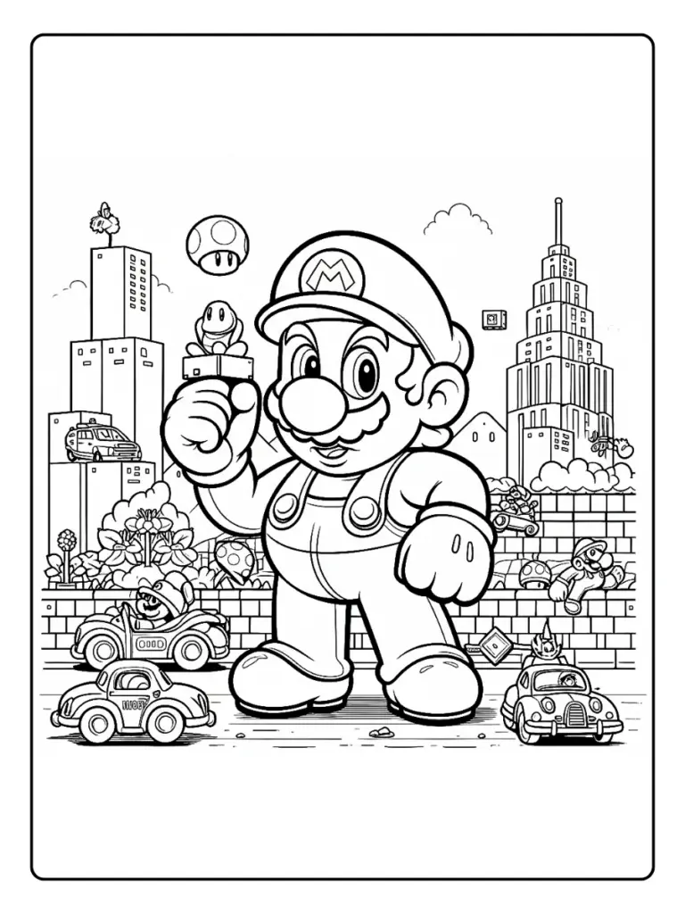 Disegni di Super Mario da Colorare (12)