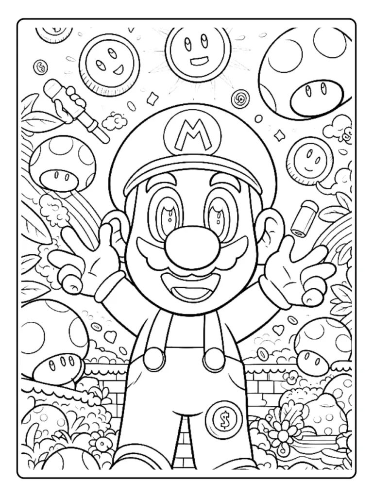 Disegni di Super Mario da Colorare (2)