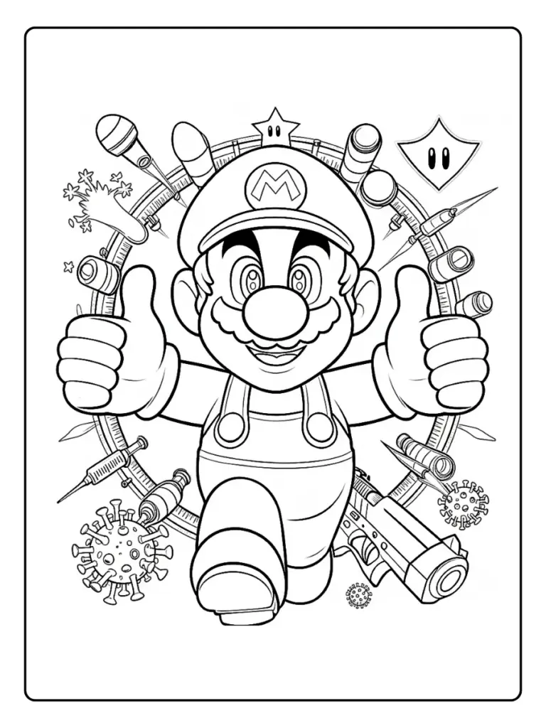 Disegni di Super Mario da Colorare (7)