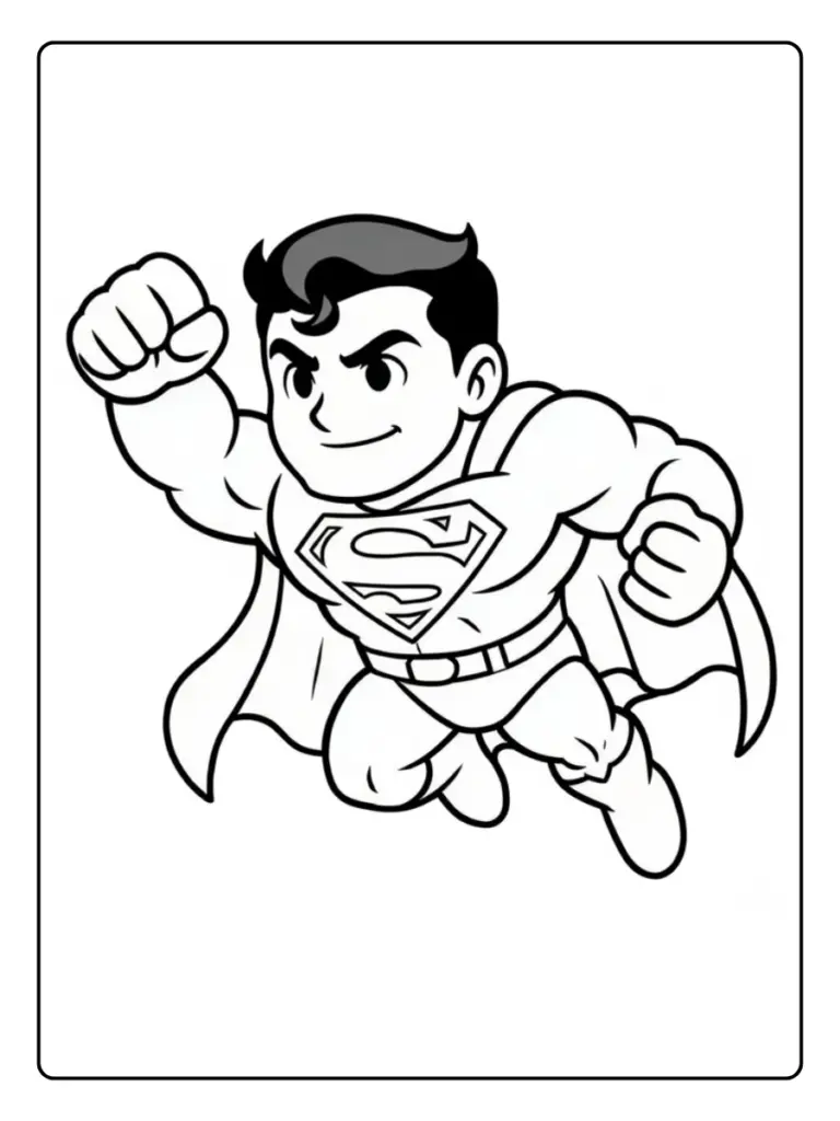 Disegni di Superman da Colorare (2)