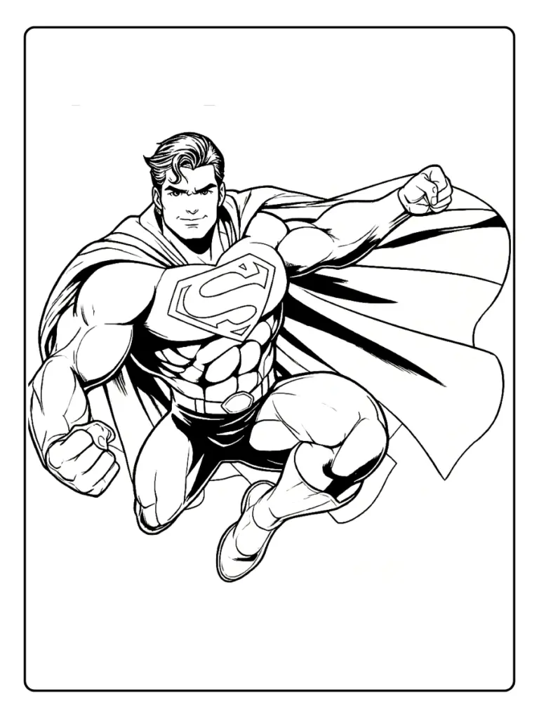 Disegni di Superman da Colorare (6)