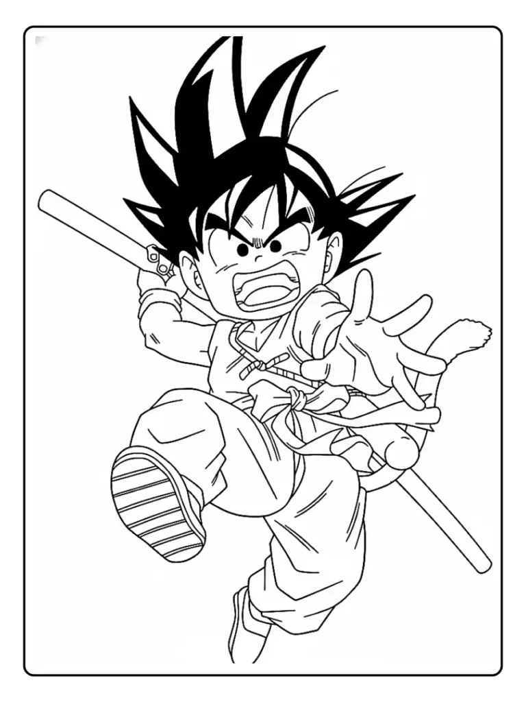 Goku da Colorare (10)