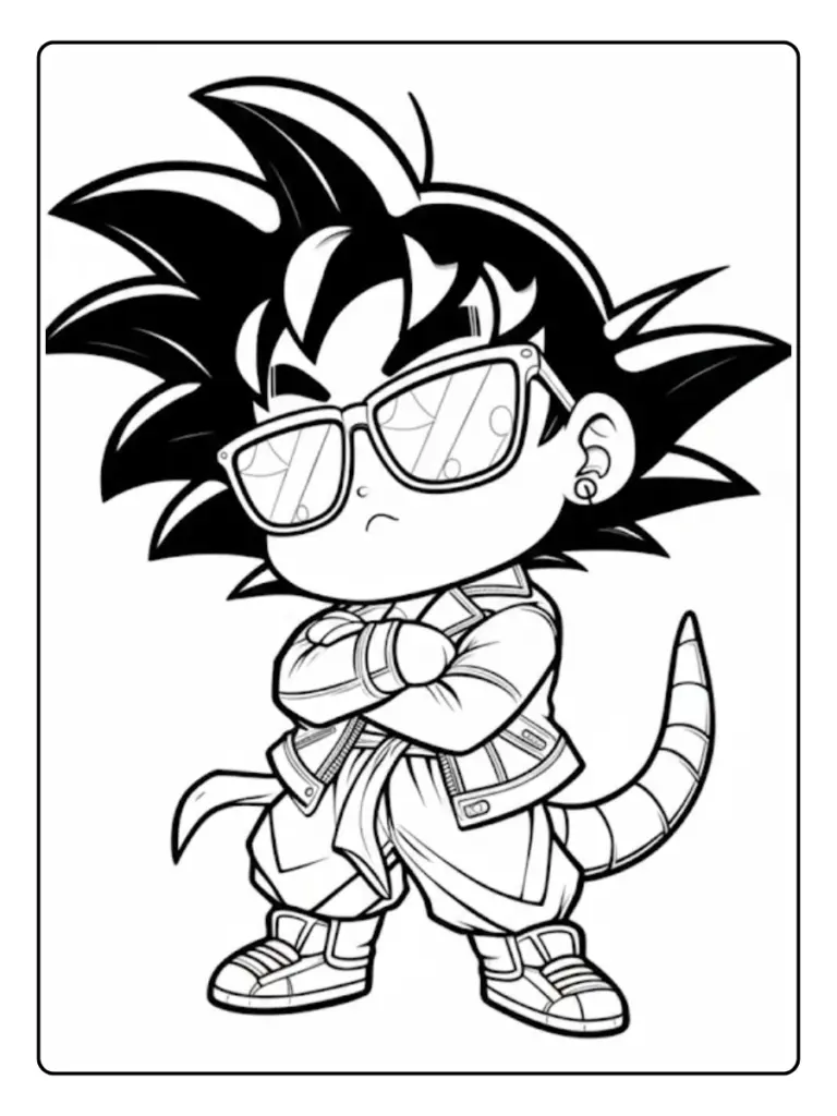 Goku da Colorare (11)