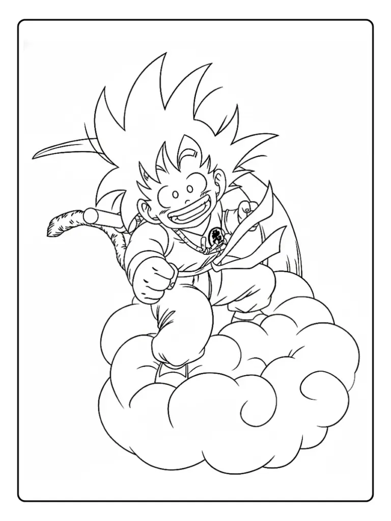 Goku da Colorare (15)