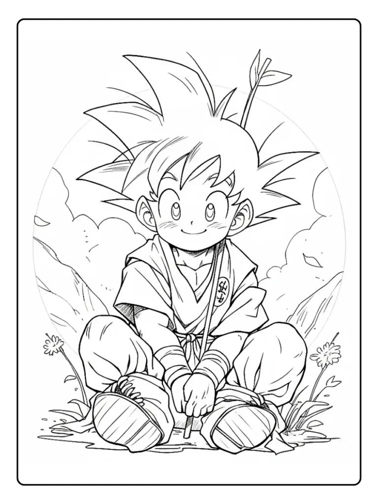 Goku da Colorare (3)
