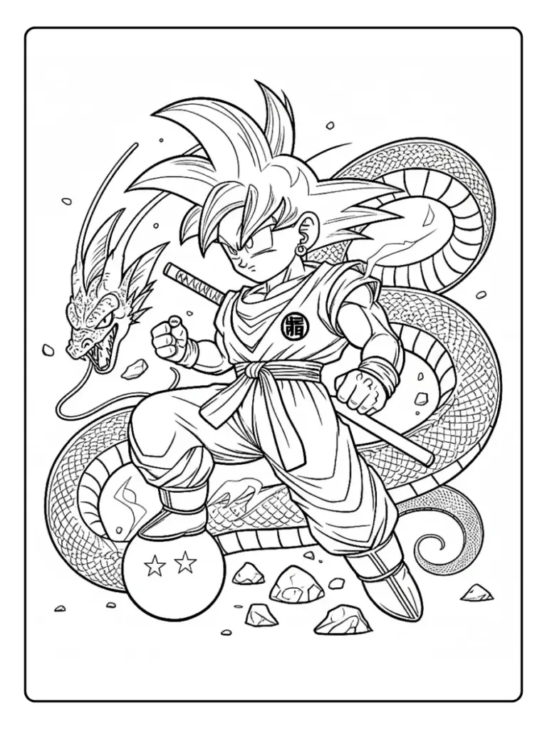 Goku da Colorare (4)
