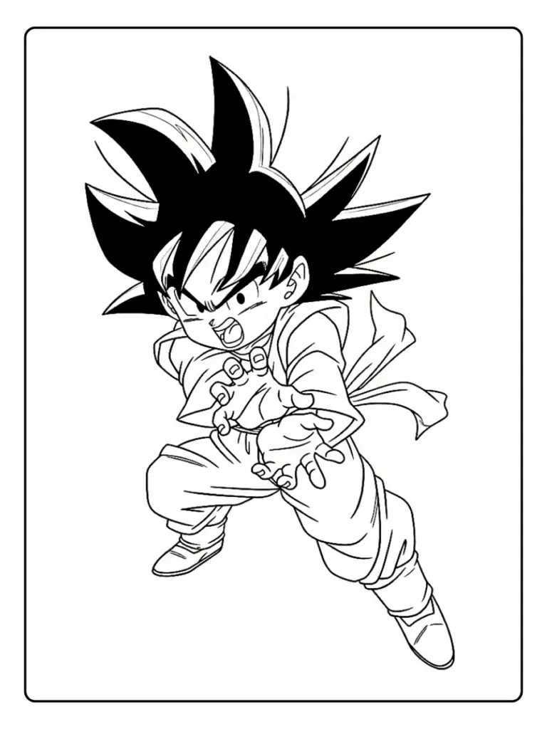 Goku da Colorare (5)