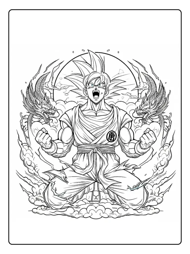 Goku da Colorare (6)