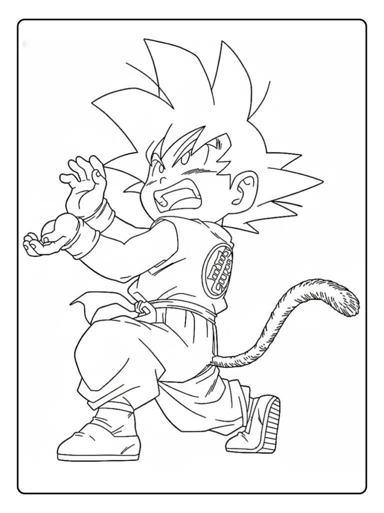 Goku da Colorare (7)