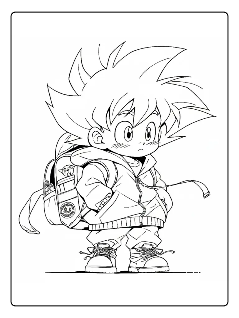 Goku da Colorare (8)