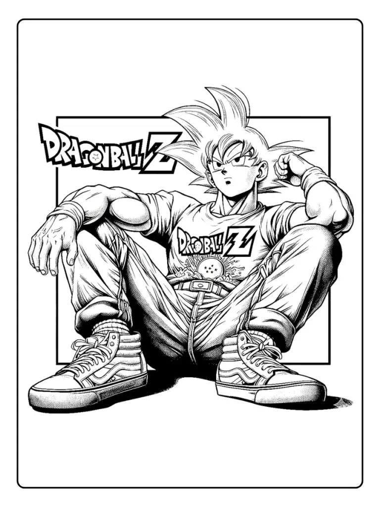 Goku da Colorare (9)