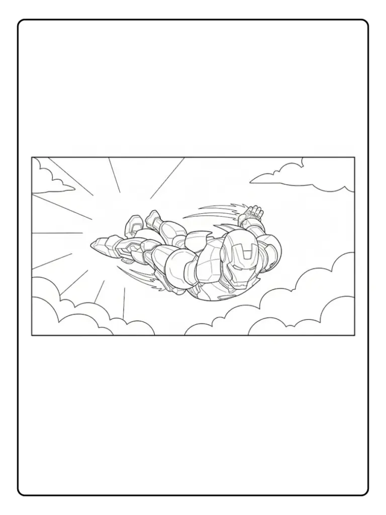 Iron Man Da Colorare