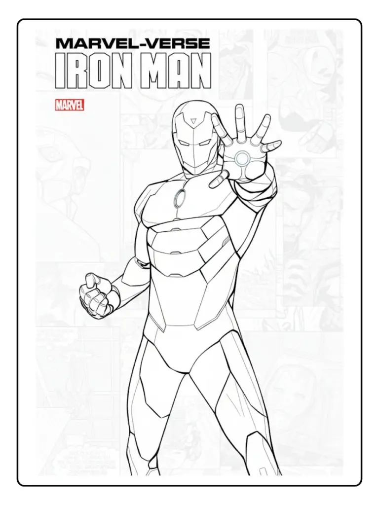 Iron Man Da Colorare