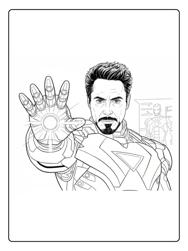 Iron Man Da Colorare