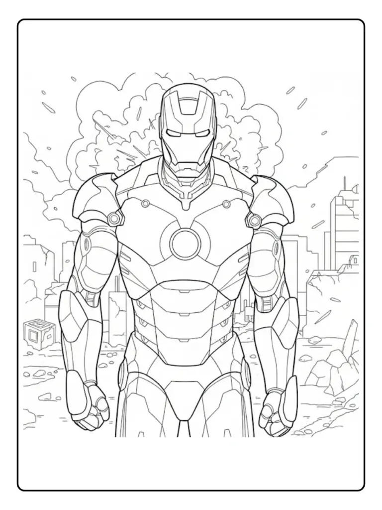 Iron Man Da Colorare