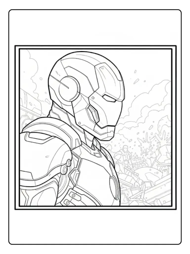 Iron Man Da Colorare