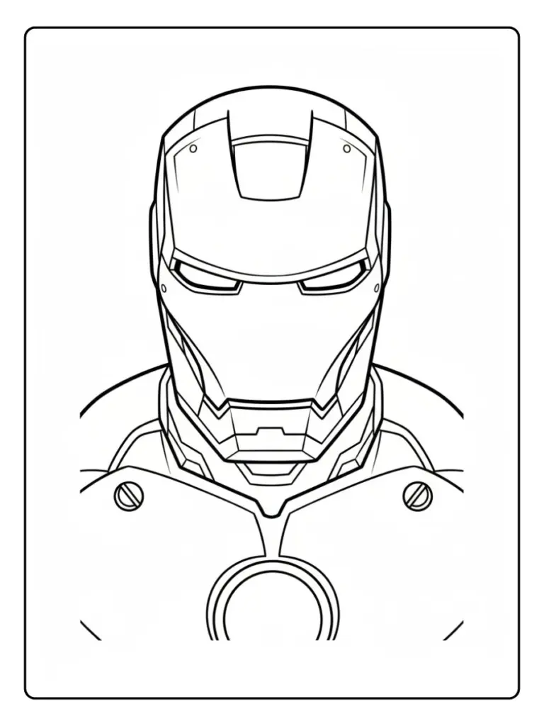 Iron Man da Colorare