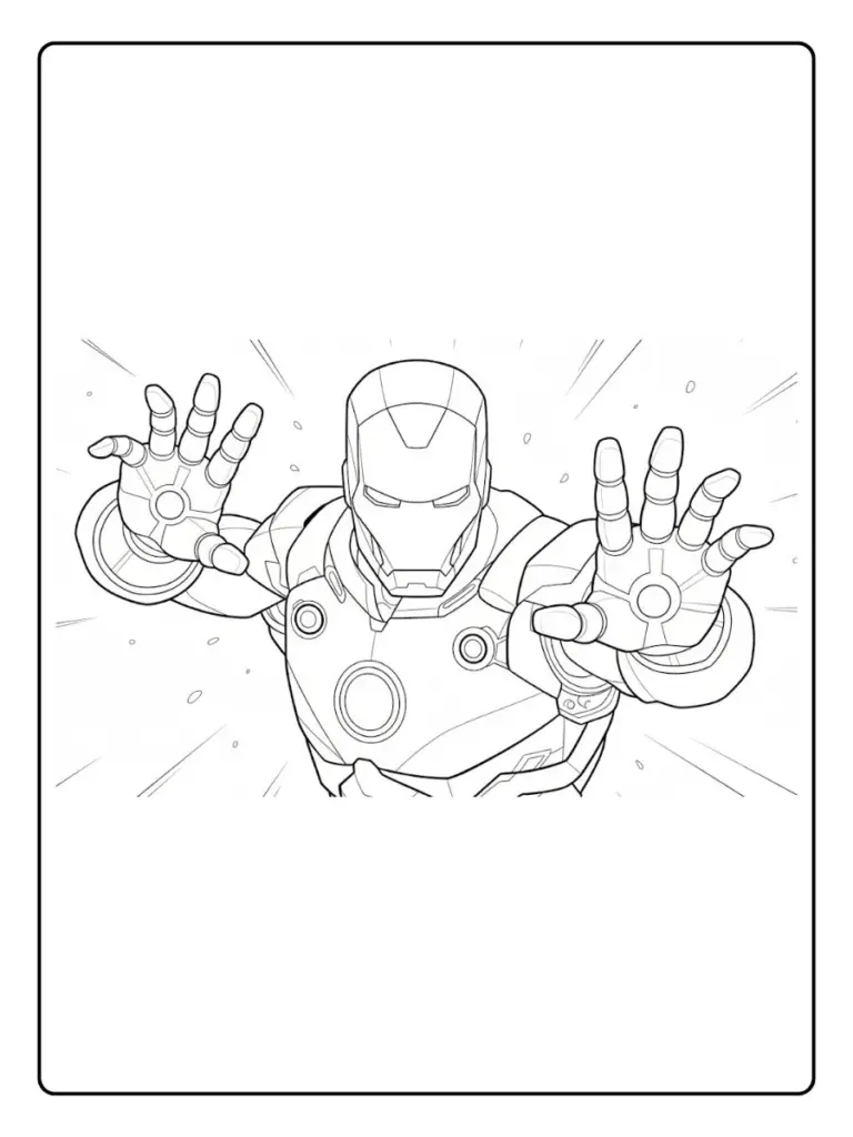 Iron Man Da Colorare