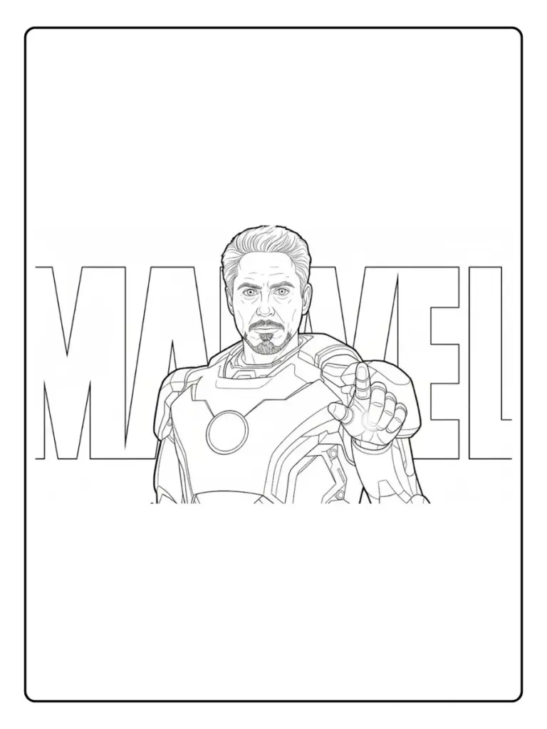 Iron Man Da Colorare