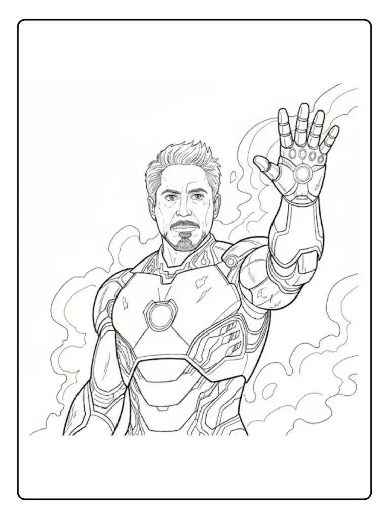 Iron Man Da Colorare