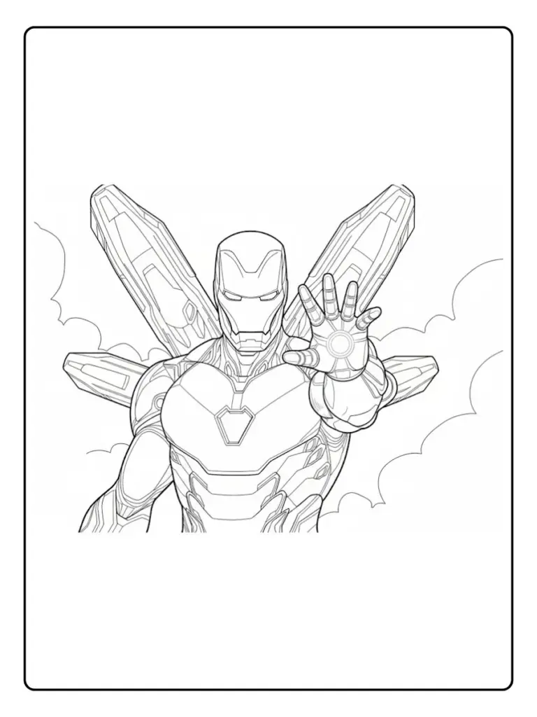 Iron Man Da Colorare