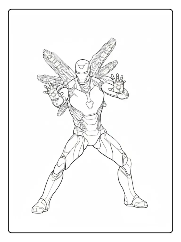Iron Man Da Colorare