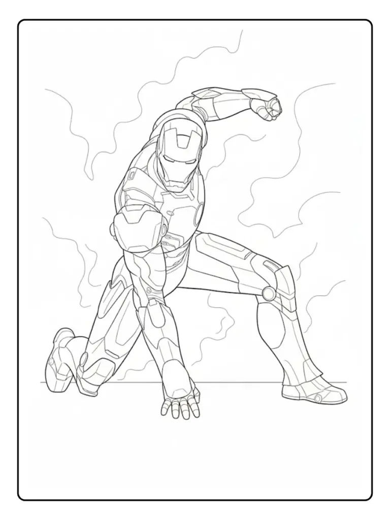 Iron Man Da Colorare