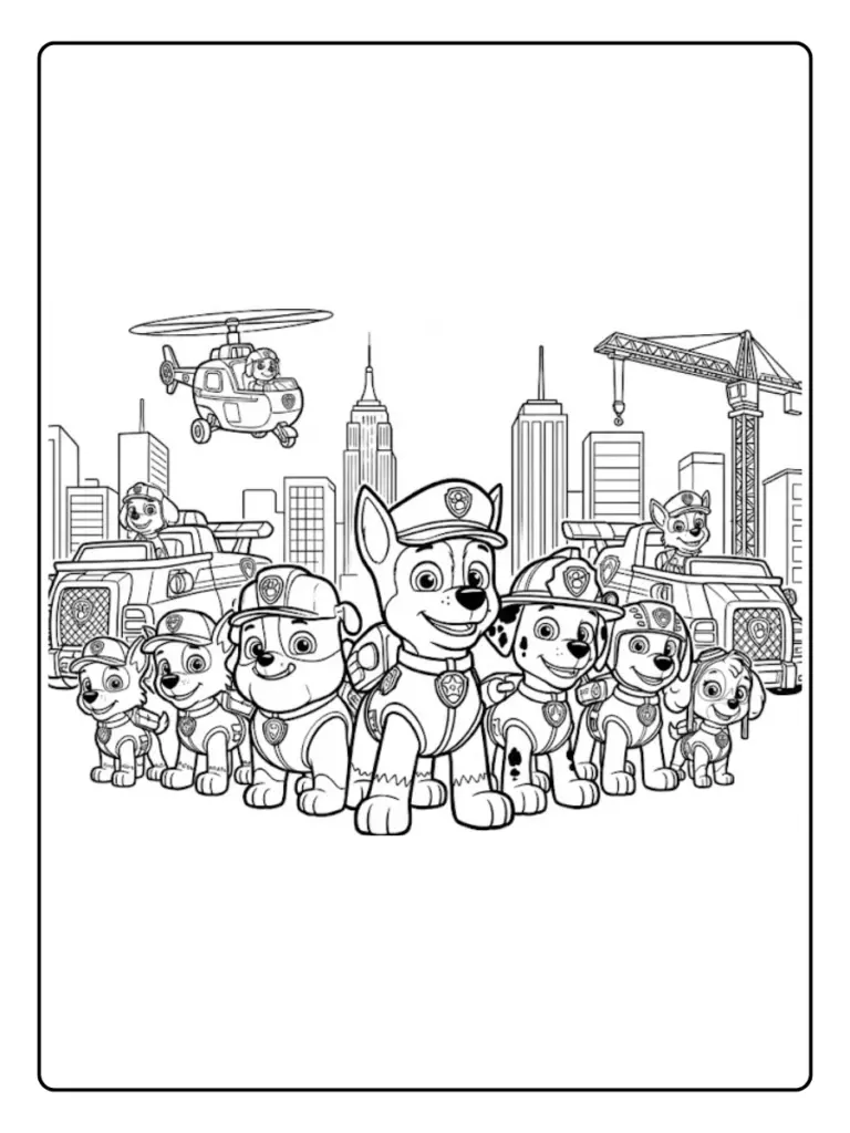 Paw Patrol da Colorare (5)