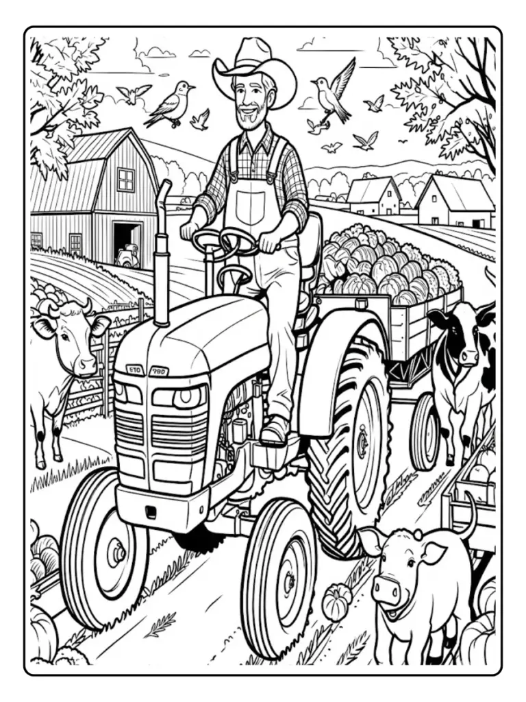 Trattori da Colorare (11)