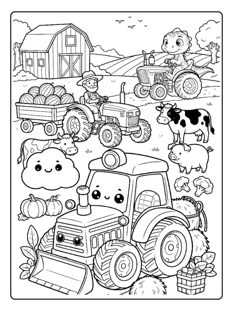 Trattori da Colorare (13)