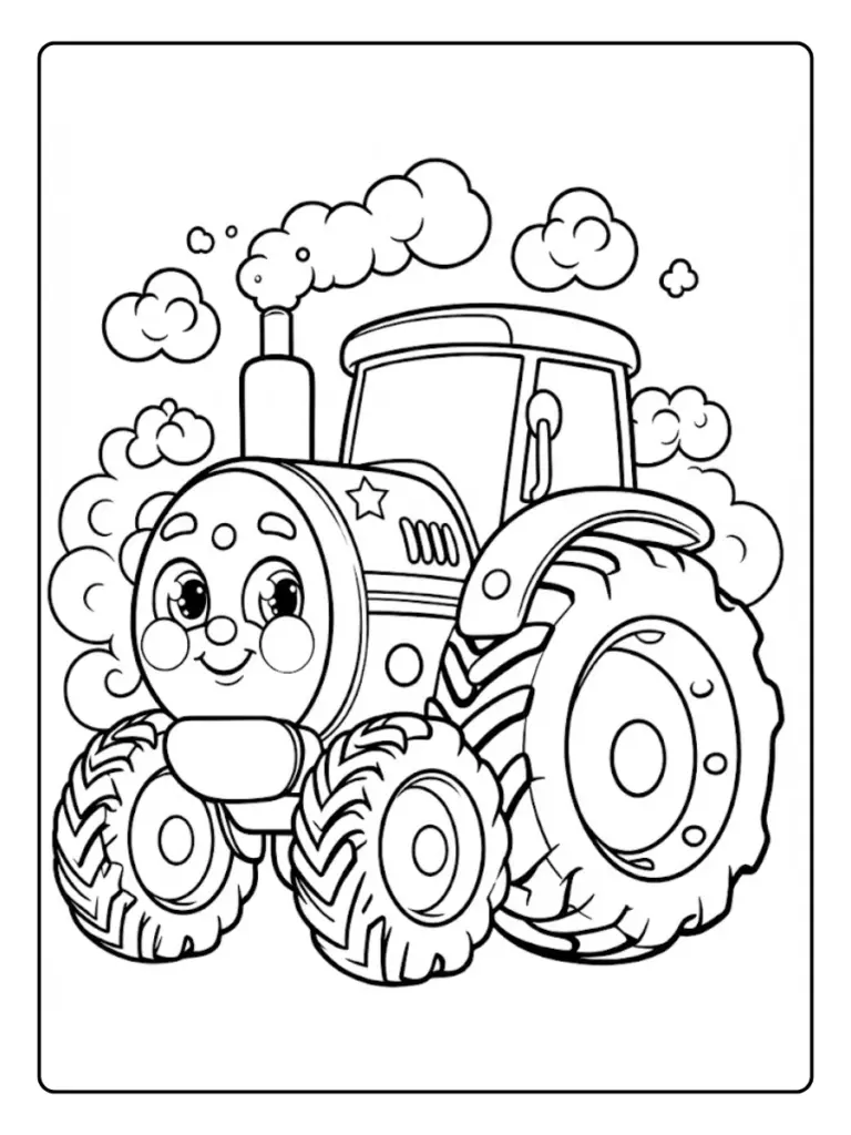 Trattori da Colorare (4)