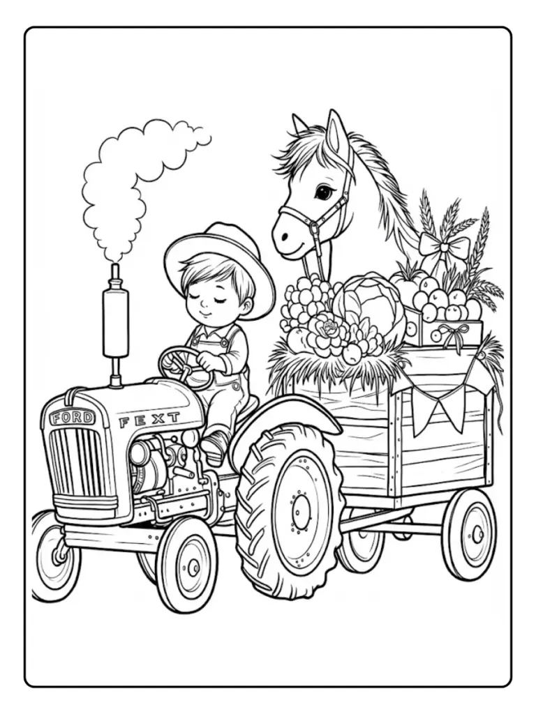Trattori da Colorare (8)