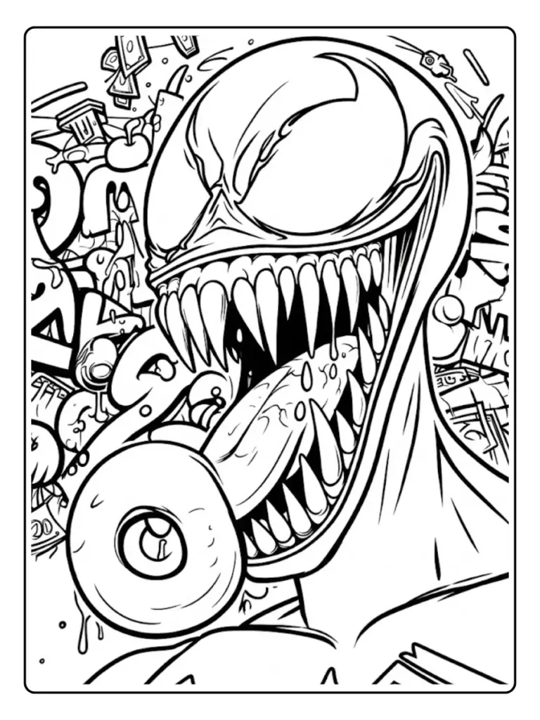 Venom Da Colorare